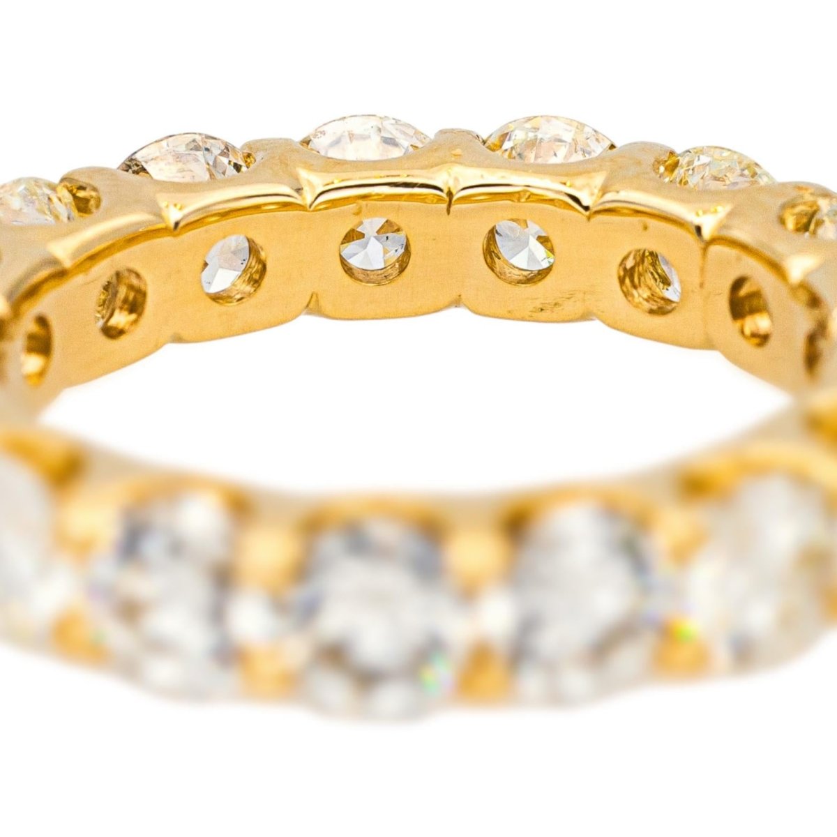 Bague Alliance en or jaune et diamants - Castafiore