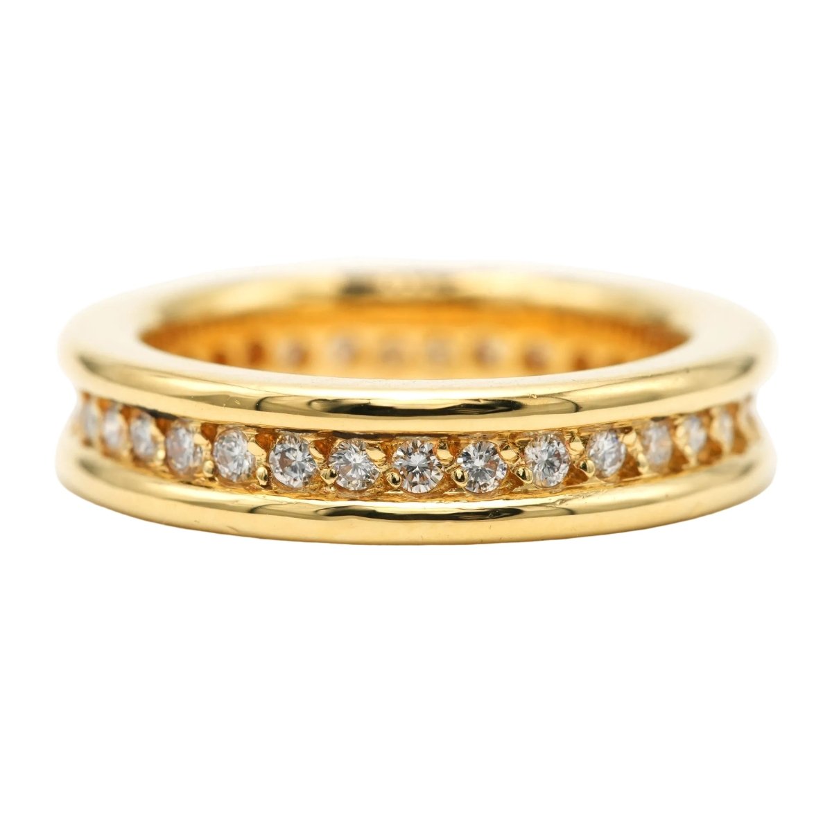 Bague Alliance en or jaune et diamants - Castafiore
