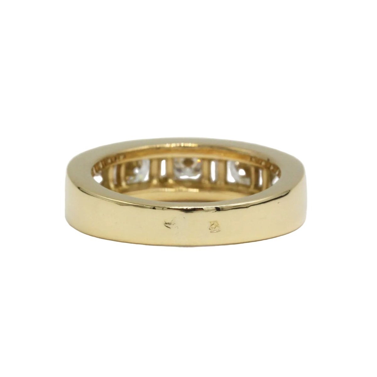 Bague Alliance en or jaune et diamants - Castafiore
