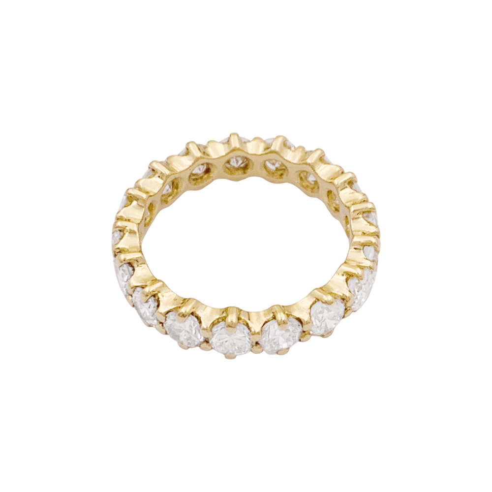 Bague Alliance en or jaune et diamants - Castafiore