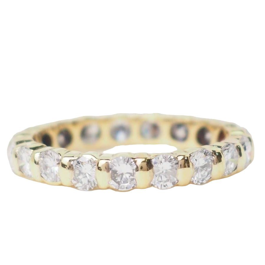 Bague Alliance en or jaune et diamants - Castafiore