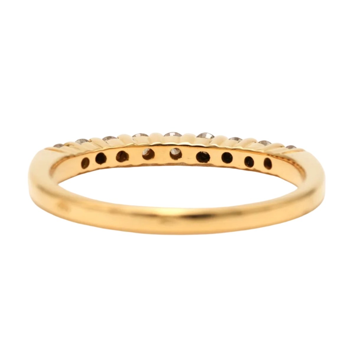 Bague Alliance en or jaune et diamants - Castafiore