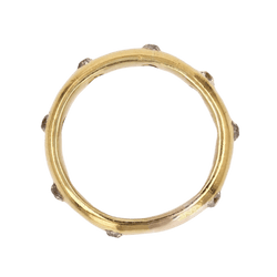 Bague Alliance en or jaune et diamants - Castafiore