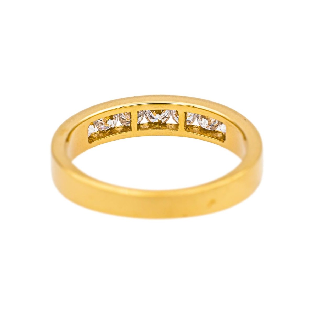 Bague Alliance en or jaune et diamants - Castafiore