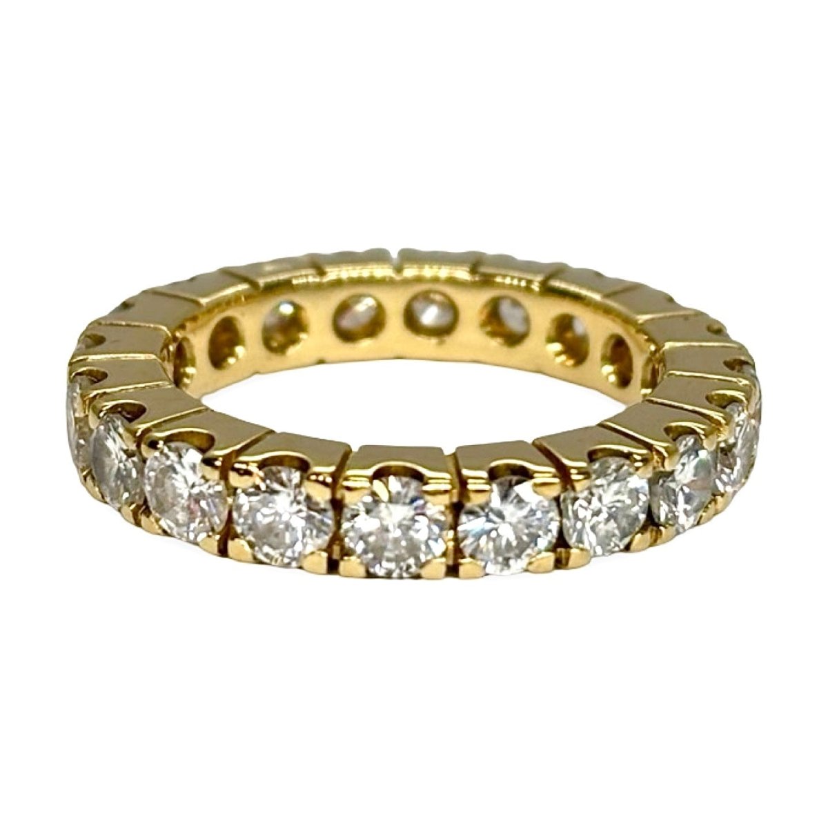 Bague Alliance en or jaune et diamants - Castafiore