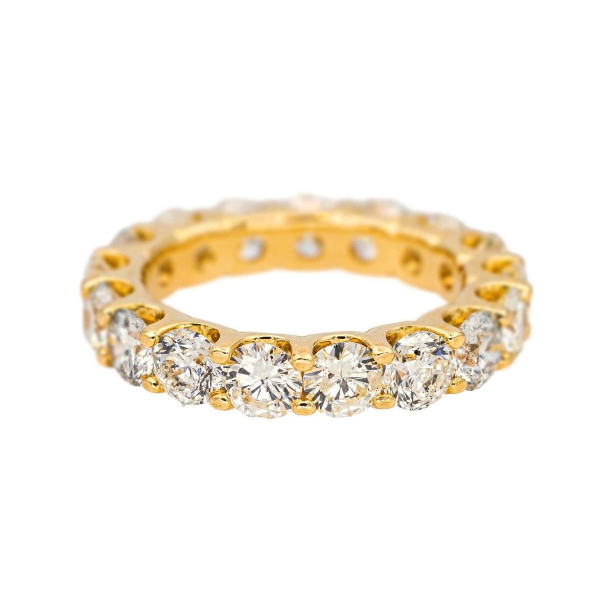 Bague Alliance en or jaune et diamants - Castafiore