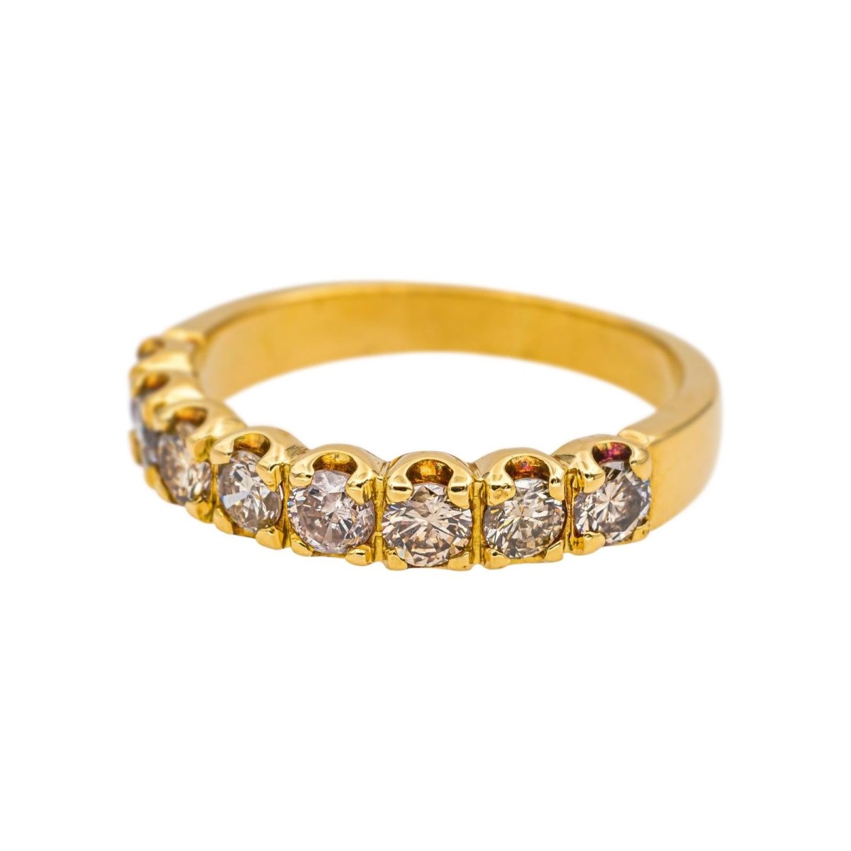 Bague Alliance en or jaune et diamants - Castafiore