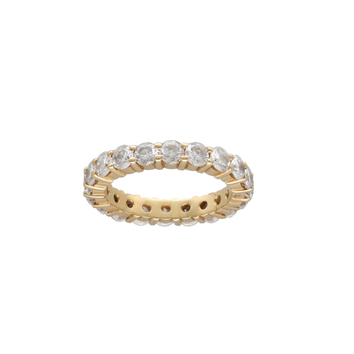 Bague Alliance en or jaune et diamants - Castafiore