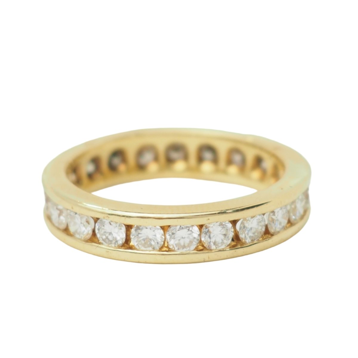 Bague Alliance en or jaune et diamants - Castafiore