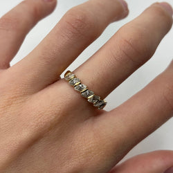 Bague Alliance en or jaune et diamants - Castafiore