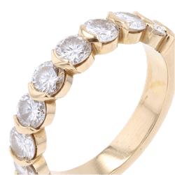 Bague Alliance en or jaune et diamants - Castafiore