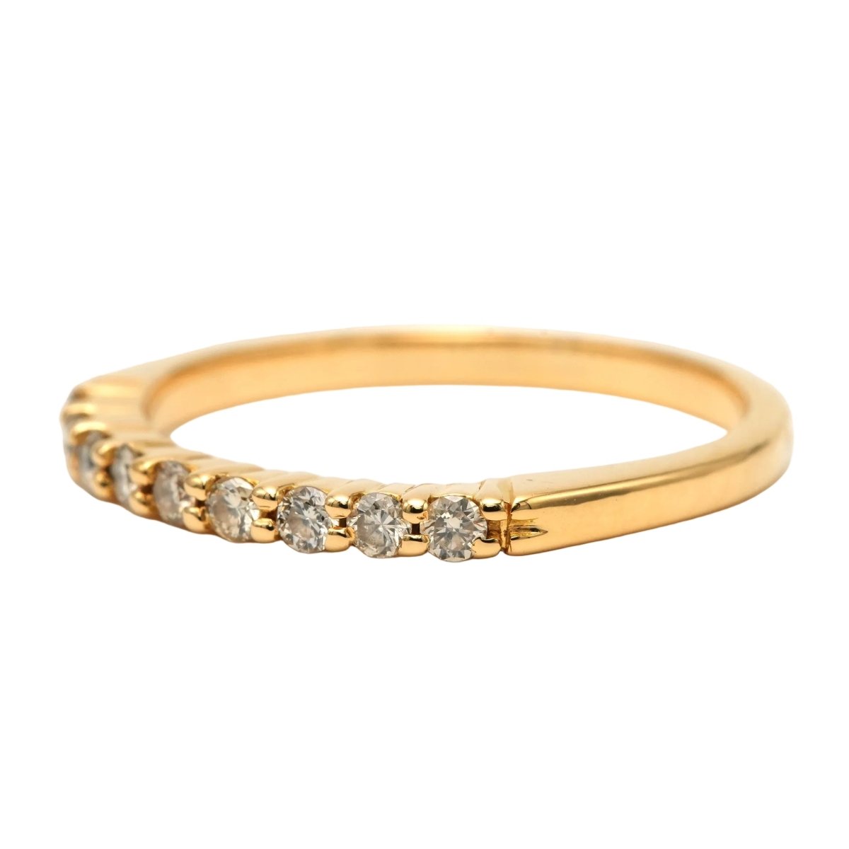 Bague Alliance en or jaune et diamants - Castafiore