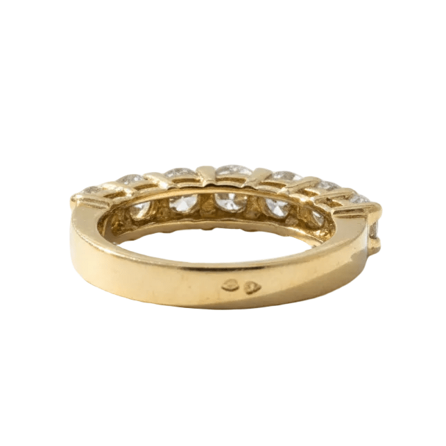 Bague Alliance en or jaune et diamants - Castafiore