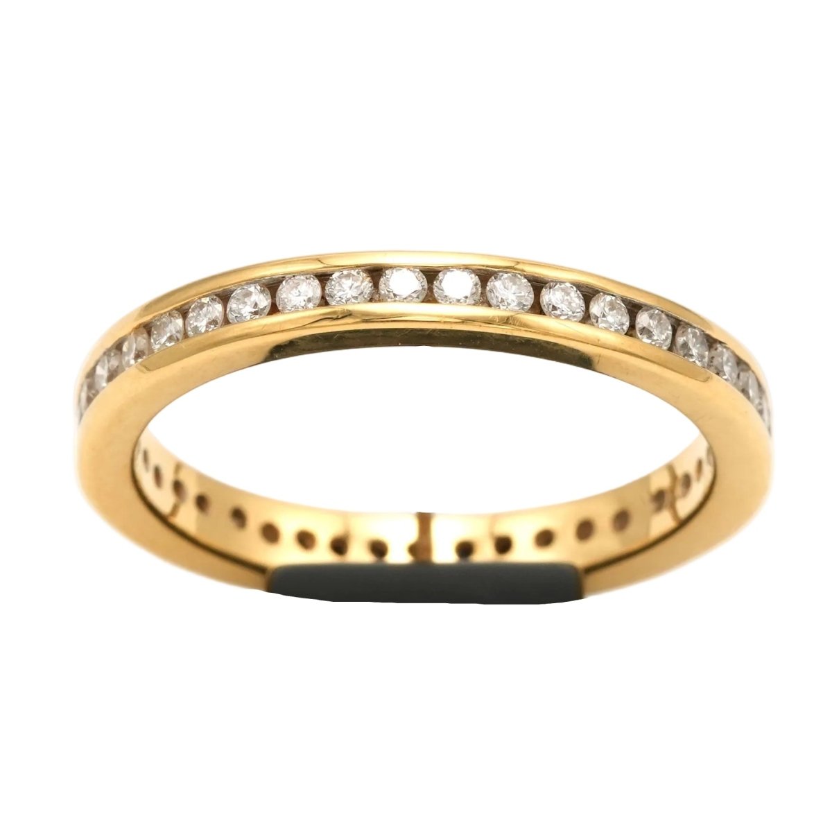 Bague Alliance en or jaune et diamants - Castafiore