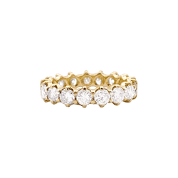 Bague Alliance en or jaune et diamants - Castafiore