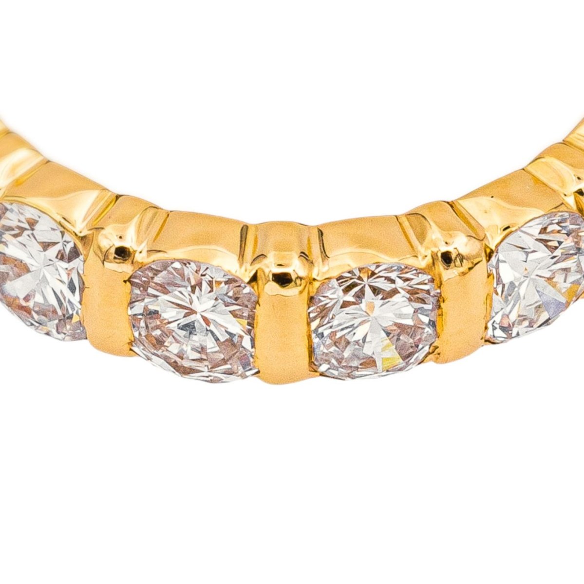 Bague Alliance en or jaune et diamants - Castafiore