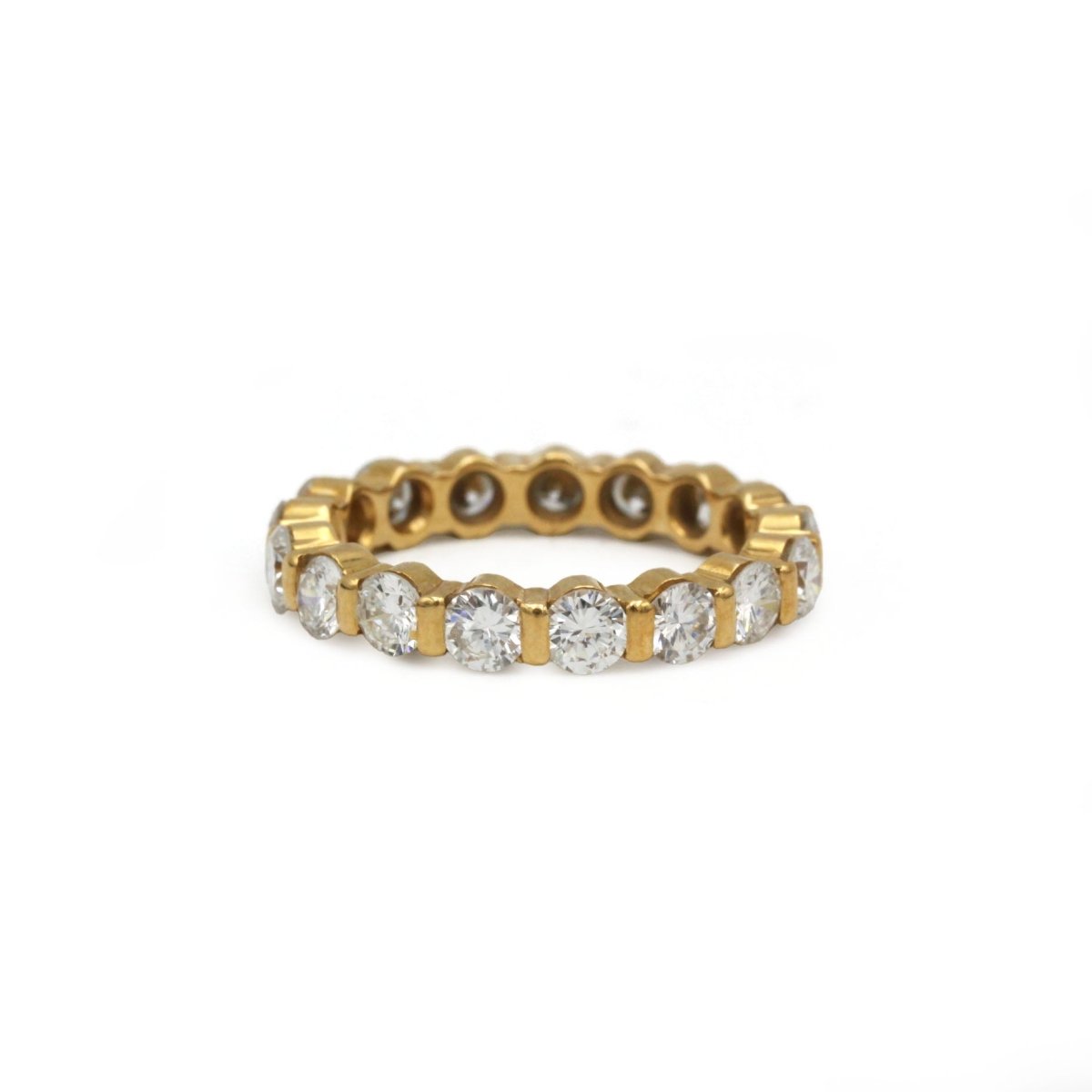 Bague Alliance en or jaune et diamants - Castafiore