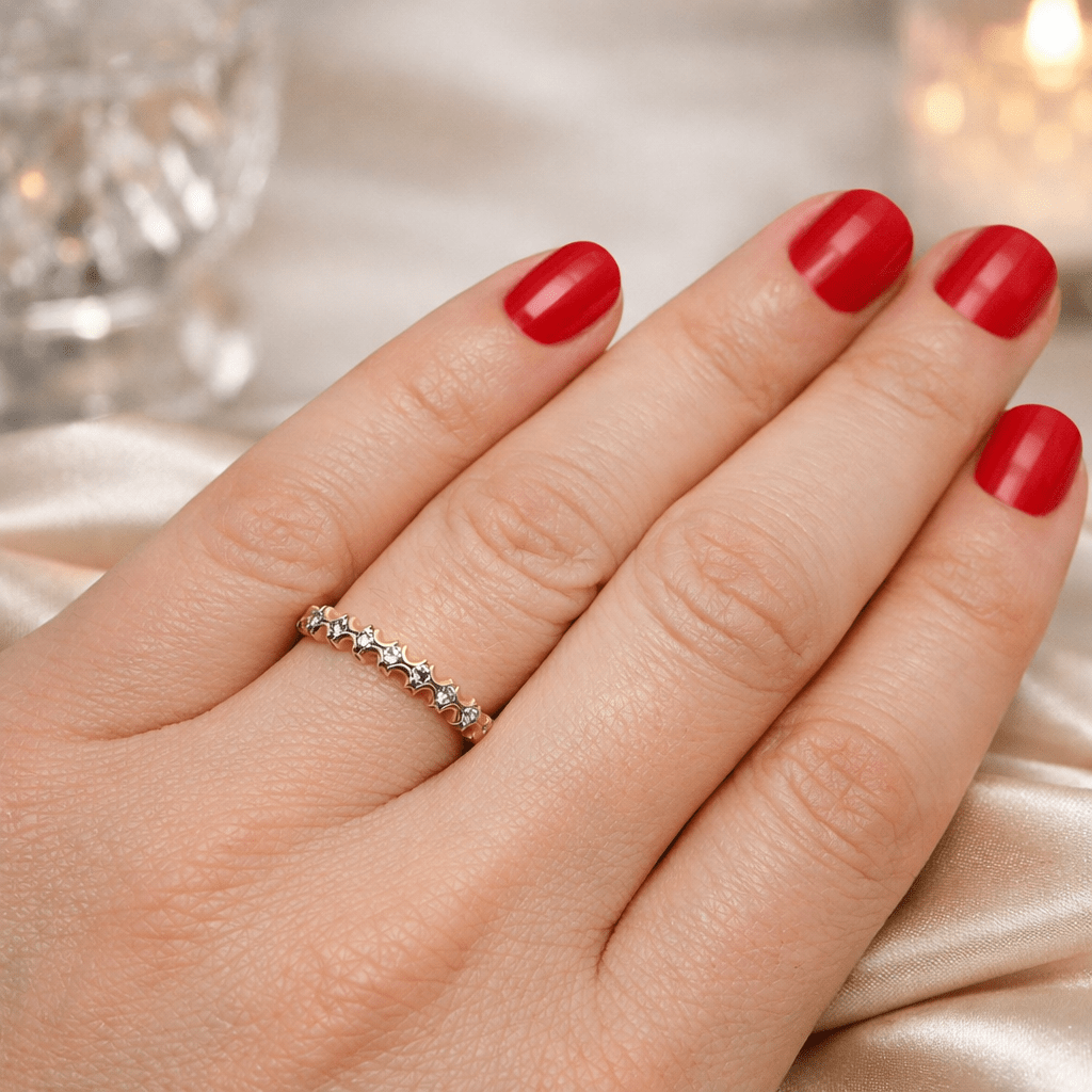 Bague Alliance en or jaune et diamants - Castafiore