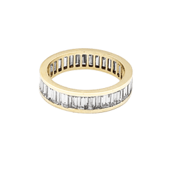 Bague Alliance en or jaune et diamants - Castafiore