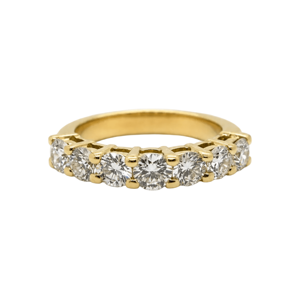 Bague Alliance en or jaune et diamants - Castafiore