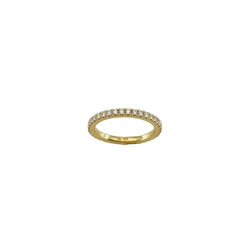 Bague Alliance en or jaune et diamants - Castafiore