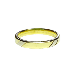 Bague Alliance en or jaune et or blanc - Castafiore