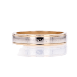 Bague Alliance en or jaune et or blanc - Castafiore