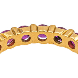 Bague Alliance en or jaune et rubis - Castafiore