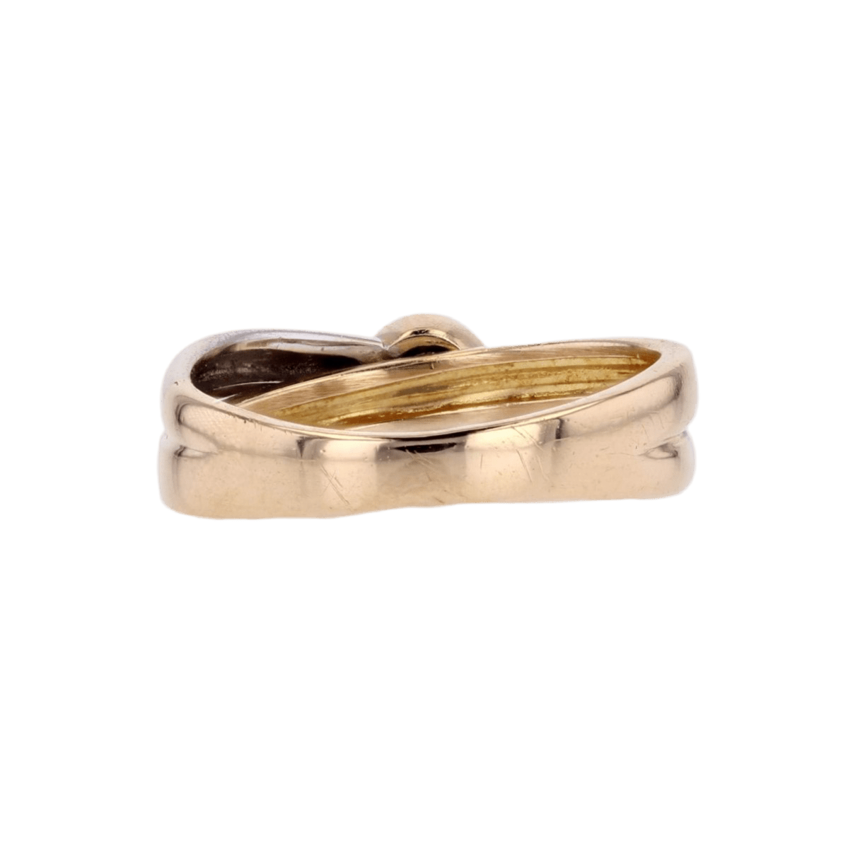 Bague Alliance en or jaune, or blanc et diamant - Castafiore