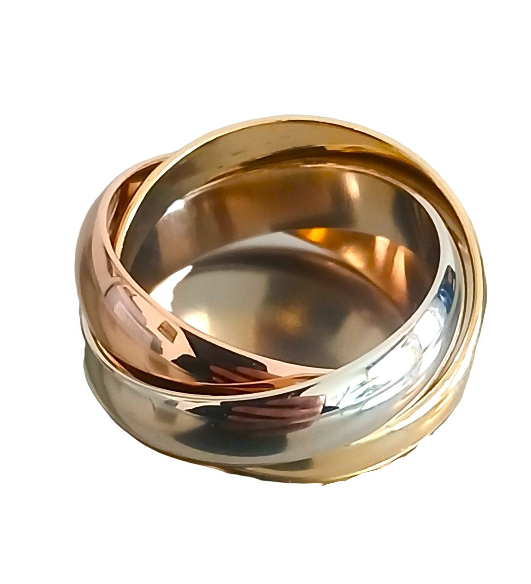 Bague Alliance en or jaune, or blanc et or rose - Castafiore
