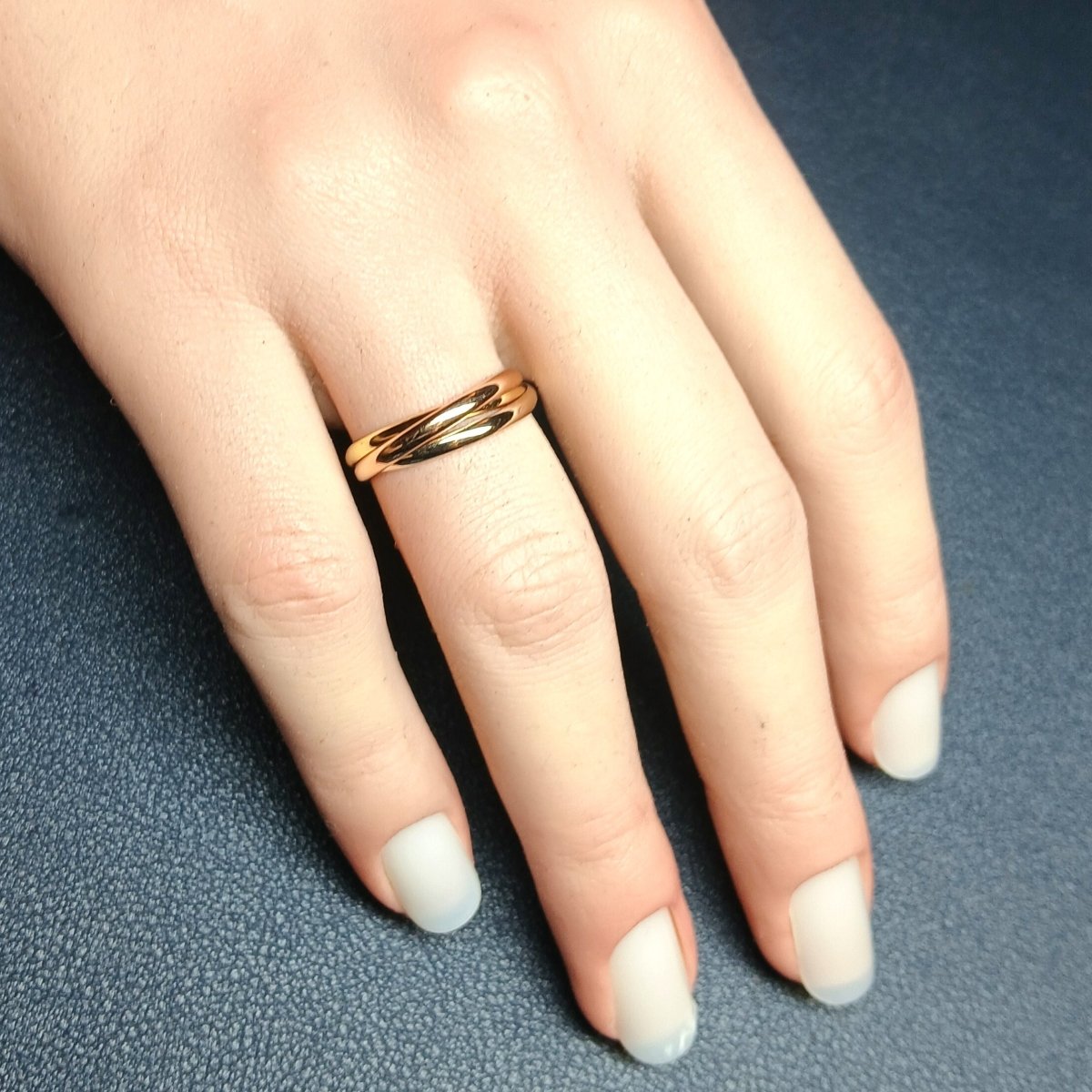 Bague Alliance en or jaune, or blanc et or rose - Castafiore