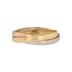 Bague Alliance en or jaune, or blanc et or rose - Castafiore