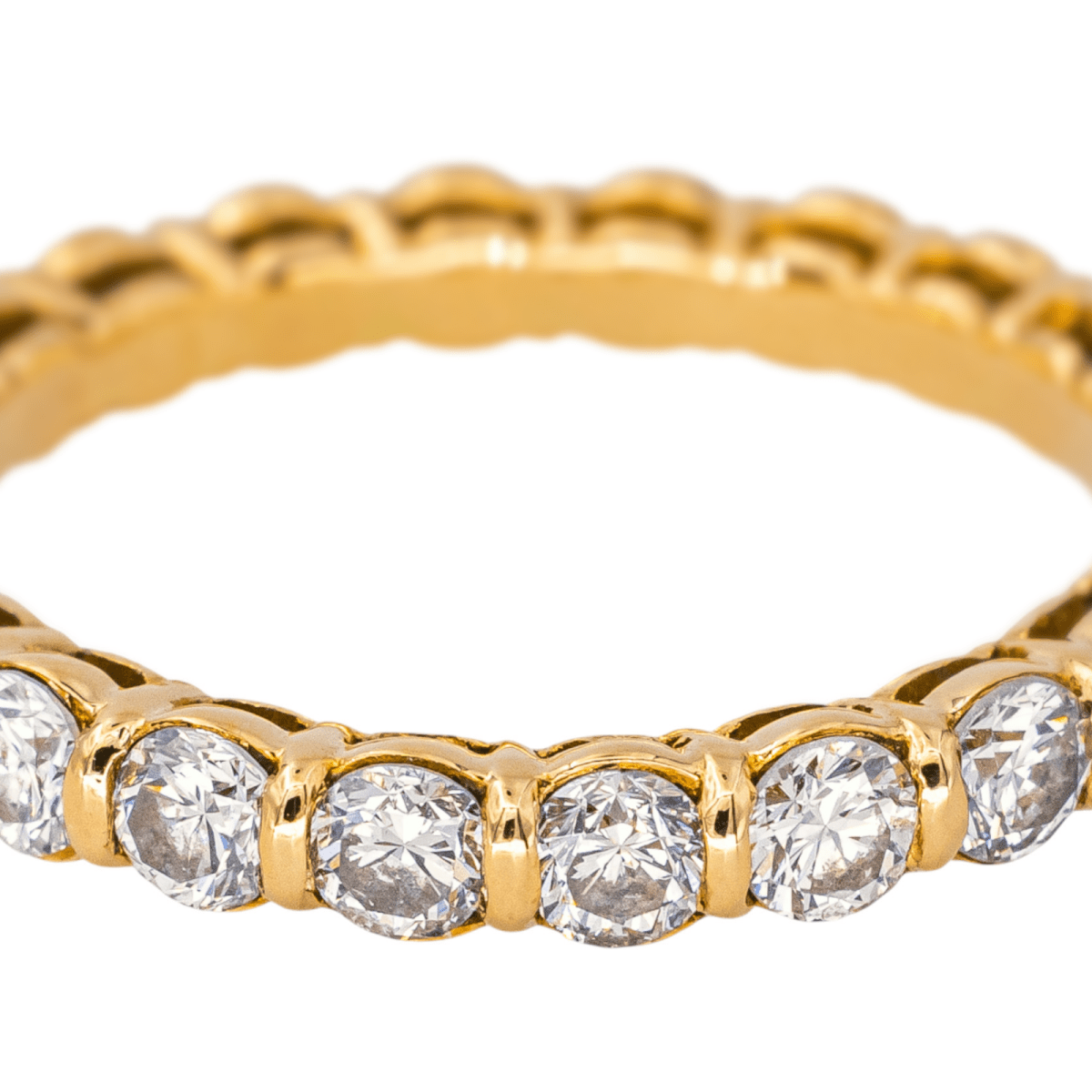 Bague Alliance en or rose et diamants - Castafiore