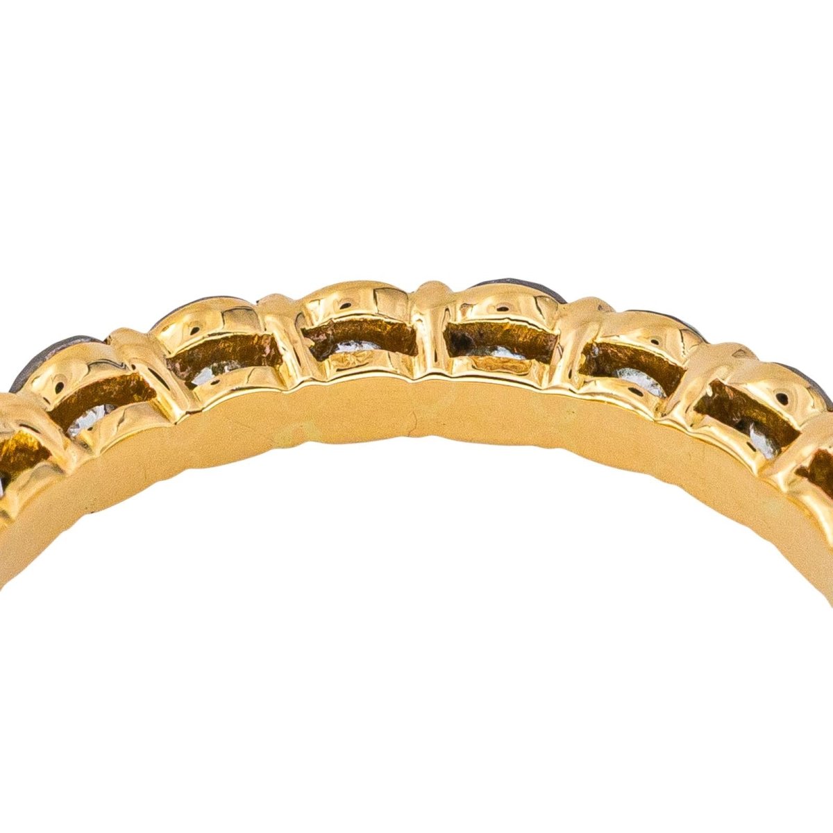 Bague Alliance en or rose et diamants - Castafiore