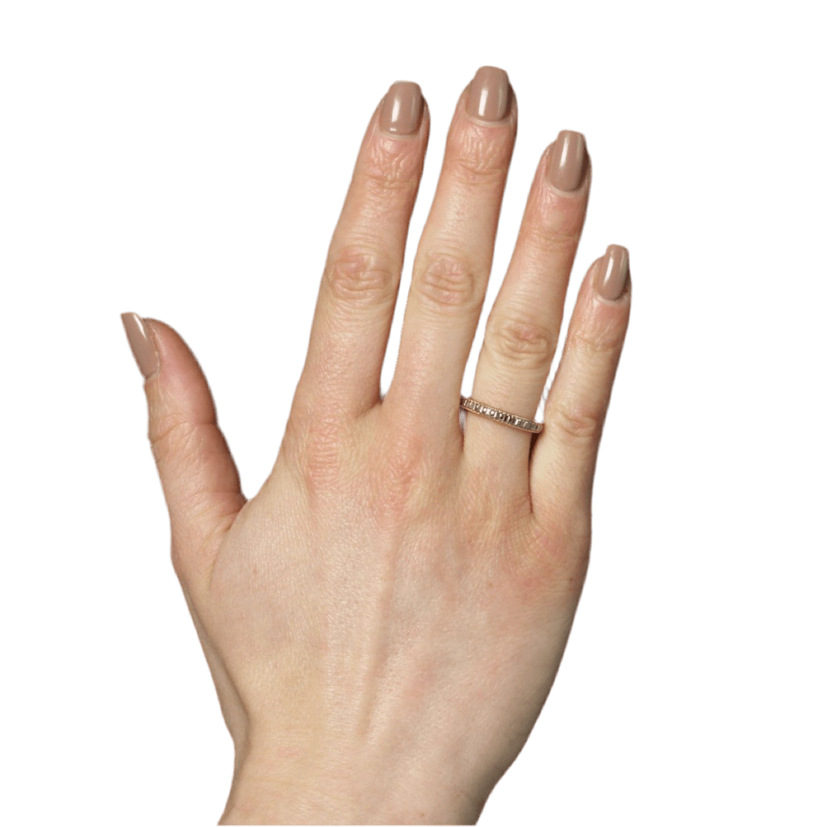 Bague Alliance en or rose, or blanc et diamants - Castafiore