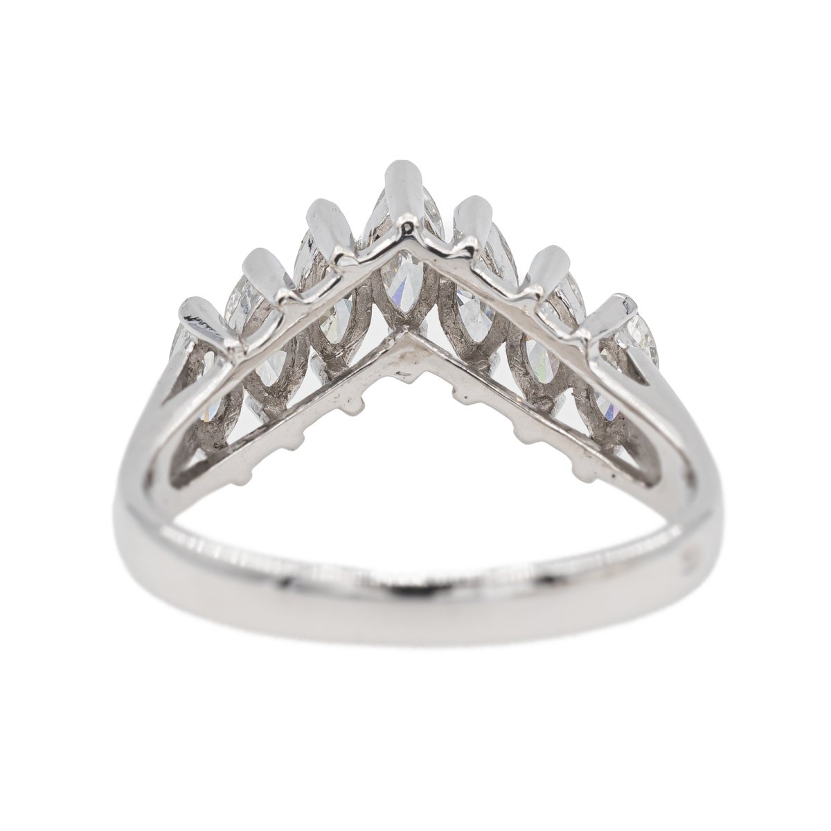 Bague Alliance en platine et diamant - Castafiore