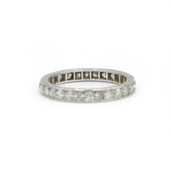 Bague Alliance en platine et diamants - Castafiore
