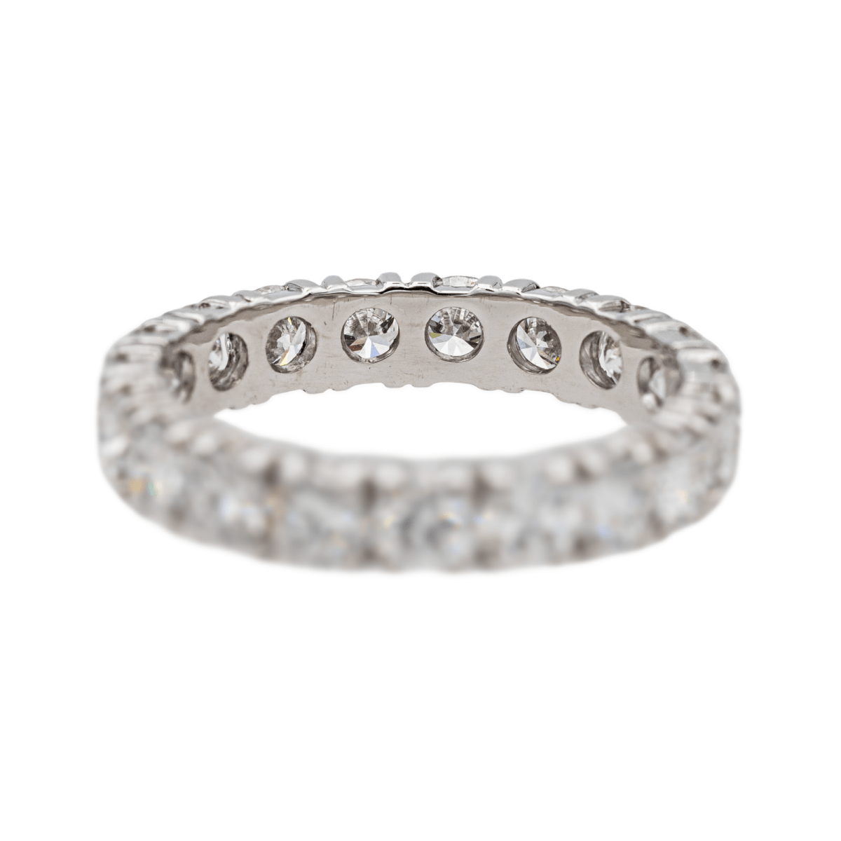 Bague Alliance en platine et diamants - Castafiore