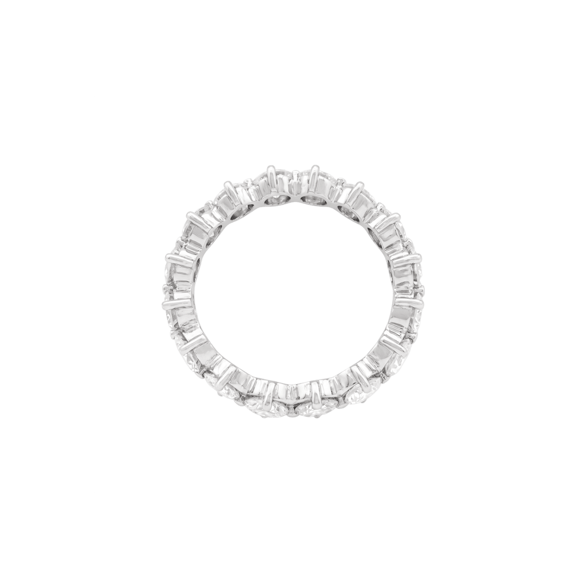 Bague Alliance en platine et diamants - Castafiore