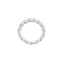 Bague Alliance en platine et diamants - Castafiore