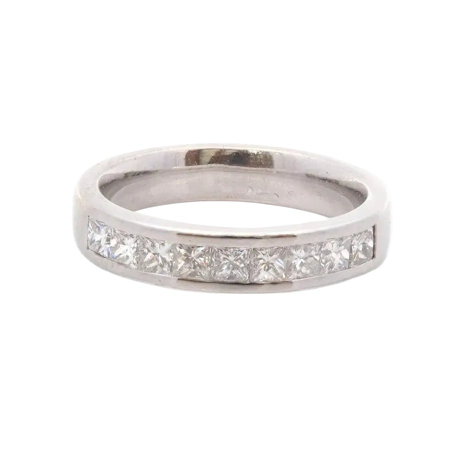Bague Alliance en platine et diamants - Castafiore