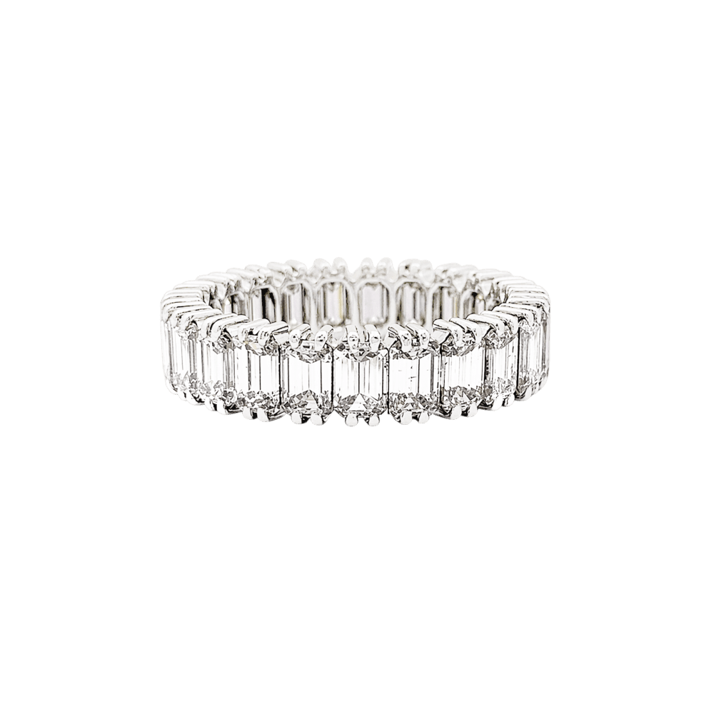 Bague Alliance en platine et diamants - Castafiore