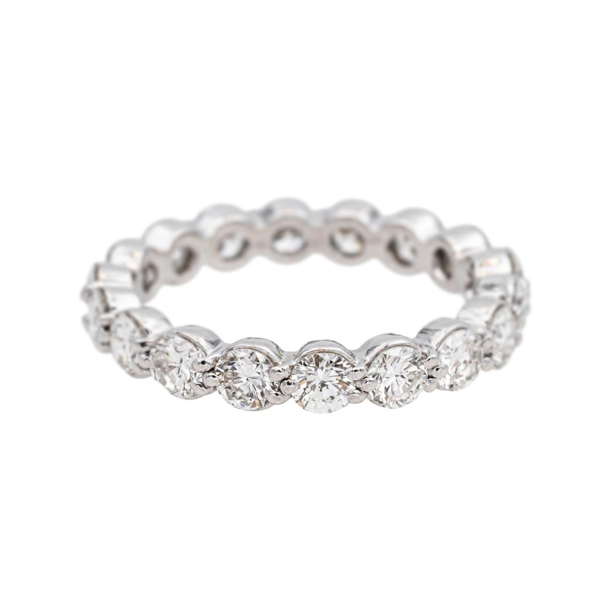 Bague Alliance en platine et diamants - Castafiore