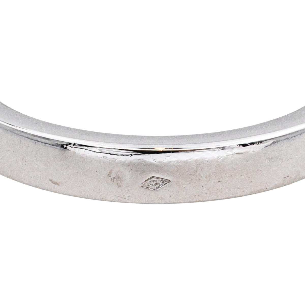 Bague Alliance en platine et diamants - Castafiore