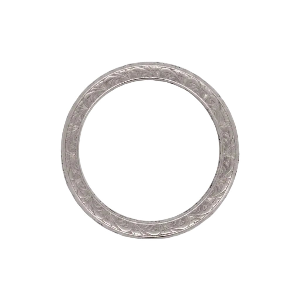 Bague Alliance en platine et diamants - Castafiore