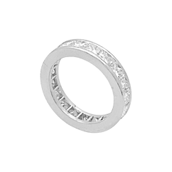 Bague Alliance en platine et diamants - Castafiore