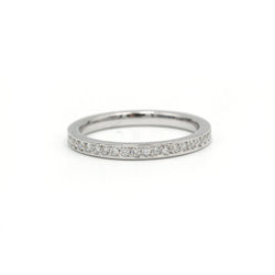 Bague Alliance en platine et diamants - Castafiore