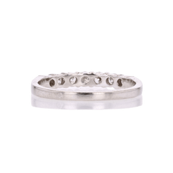 Bague Alliance en platine et diamants - Castafiore