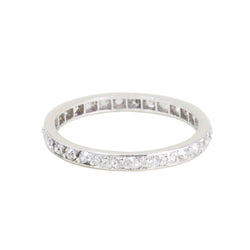 Bague Alliance en platine et diamants - Castafiore