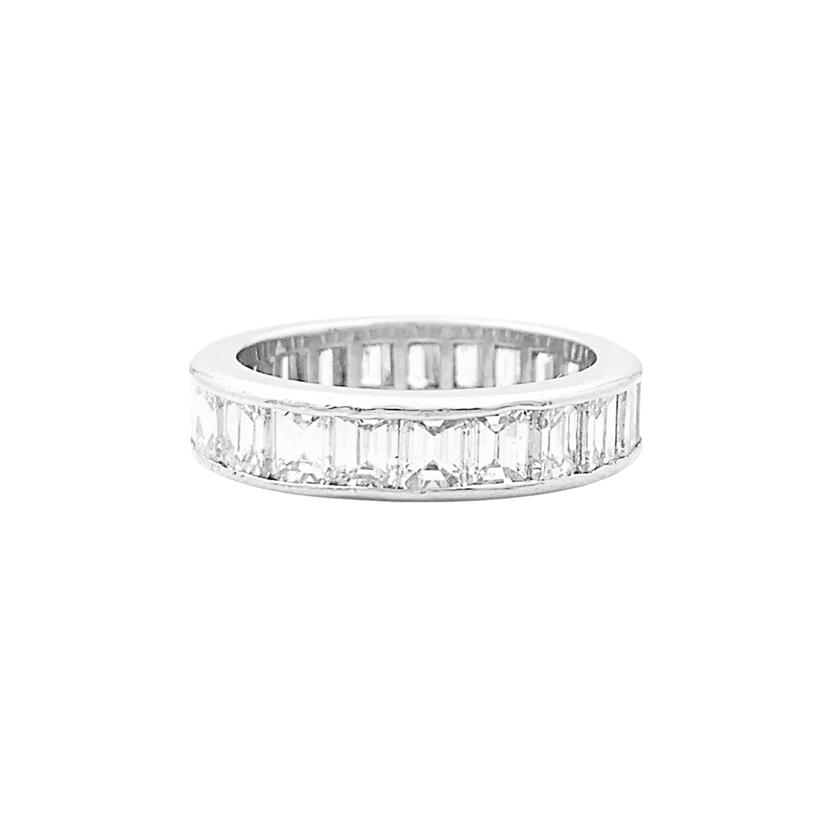Bague Alliance en platine et diamants - Castafiore